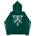 thumbnail image 5 of Sudaderas informales con esqueleto Y2k oscuro europeo y americano para hombres y mujeres, sudaderas con capucha góticas para parejas, sudadera con cremallera de gran tamaño Harajuku, 5 of 5