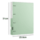 thumbnail image 2 of Carpeta de hojas sueltas A4 de gran capacidad, estilo nuevo, de Lojalitet, con clip para almacenamiento de documentos de prueba de datos de oficina, 4 orificios, color verde, 2 of 5