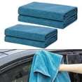 thumbnail image 6 of Chamois Leather + Coral Fleece Car Drying Towel Shammy Cleaning Cloth Absorbent, 6 of 6