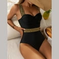 thumbnail image 5 of RUTAYY Swimwear Women Shape Push Up Swimsuit Gold Sequin Strap Sexy Swimsuit Pool Swim Wear, 5 of 5