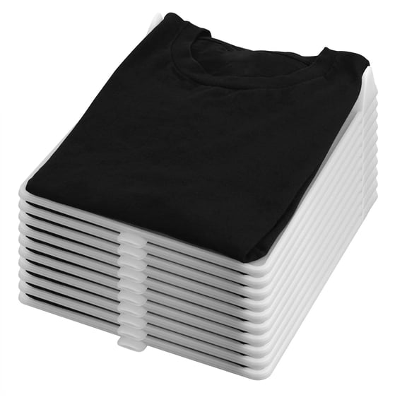 10 Pack T Shirt Organizer Closet Organizer Clothing Trays, Folding Clothes Board Stackable, Shirt Receipt Board Organizer-dh