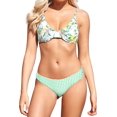 thumbnail image 1 of Traje de baño con estampado floral para mujer, traje de baño acolchado con aros Impresi贸n - Amarillo XS Impresi贸n - Amarillo XS Xishao ropa, 1 of 2