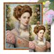 thumbnail image 1 of (11CTACC-4538__C__45X55) Hilo algodón ecológico bordado 11CT 3 hebras impresión 45*55cm kit serie personajes punto cruz mujer clásica, 1 of 9