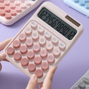 Chmadoxn Home Office Furniture Solar Powered Calculator 7 Cell Battery Power Supply Calculator Office Use For Students To Do Exercises Pla stic Calculator