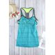 thumbnail image 3 of ABPHQTO Tankini de mujer verde estampado patchwork chaleco, 3 of 5