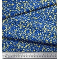 thumbnail image 2 of Soimoi Blue Silk Fabric Aboriginal Mosaic Printed Craft Fabric by the Yard 42 Inch Wide, 2 of 3