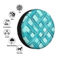 thumbnail image 5 of Multi-Size Car Tire Dust Cover Sunscreen, Corrosion, Dust And Water Keep Spare Tires Clean Turquoise Moroccan Trellis Hand-Drawn Sketch_62922_2 17 Inch, 5 of 8