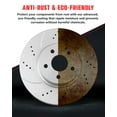 thumbnail image 4 of Funire Front Brake Pads And Rotors Kit Vented Compatible With Toyota Camry 2002 2003 2004 2005 Drilled Slotted Brakes Rotors Ceramic Brake Pads Geomet (11.7in)296mm Brakes And Rotors Kit, 4 of 10