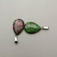 thumbnail image 4 of HOOUN 50pcs Natural Stone Ruby In Fuchsite Water Drop Shape Pendant Bead 16x24mm DIY, 4 of 4