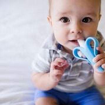 UPC: 0895872001329 | Baby Banana Infant Training Toothbrush – Blue