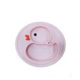 thumbnail image 1 of Sábana de silicona para bebés, niños pequeños y niños, 100% libre de BPA y aprobada por la FDA, fuerte succión en la mesa, en el lavavajillas y en el microondas Rose, 1 of 5