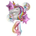 thumbnail image 4 of Globos de unicornio para fiesta de primer cumpleaños, decoraciones para niños, globos inflables de helio para baby shower, primer número, año nuevo 2023, 4 of 5