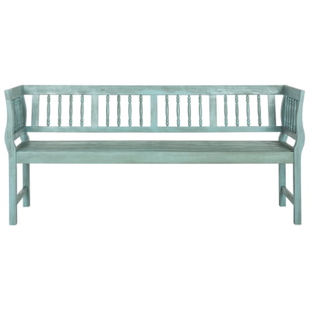 Safavieh Brentwood Adult Wood Raised Outdoor Benches Set of 1 Silver