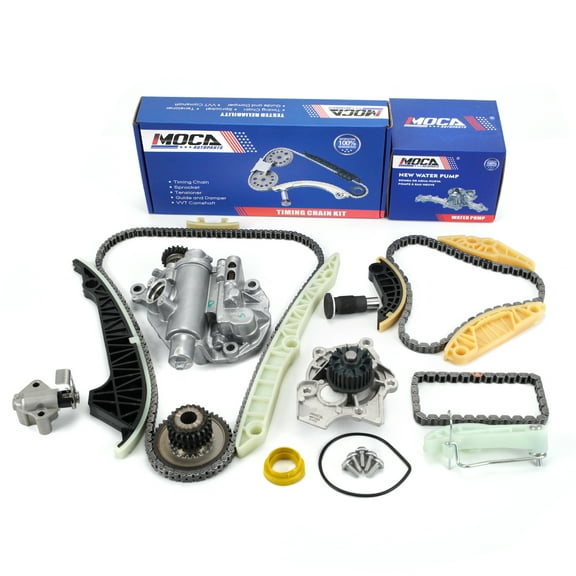 MOCA AUTOPARTS Timing Chain Kit with Oil Water Pump Fit for 2012 Audi A4 A5 A6 Q5 2.0L Turbocharged