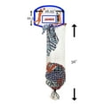 Over the Door Basketball Hamper with Metal Ring (Blue & Orange Backboard)