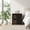 Black, variant on White End Table with Storage Baskets and Cabinet - American Style Accent Table