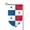Fillet, variant on Flag Of Panama Double Sided Garden Flag for Indoor Outdoor Decorations 12.5 * 18 Inches Square
