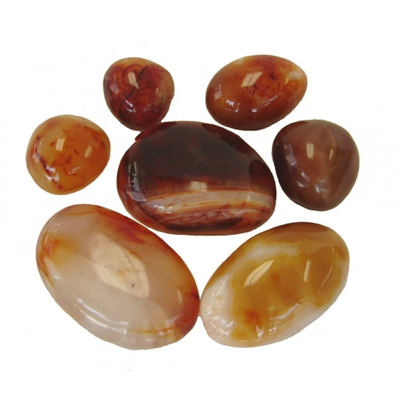 Extra Jumbo Size Carnelian Tumbled Polished Natural Stone (5oz - 7oz)