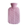 Portable 2000ml Hot Water Bottles Cover Knitted Winter Warm Winter Warm Bag Hand Warmer Water Bag Knitting Clothes pink