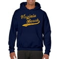 thumbnail image 6 of UGP Campus Apparel Virginia Beach Baseball Script - Hometown Pride, Pitcher Hoodie - 3X-Large - Navy, 6 of 6