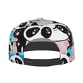 thumbnail image 4 of Gaeub Panda Cute Pink Hearts Flat Bill Snapback Hats Baseball Caps with Adjustable for Running Workouts and Outdoor Activities, 4 of 9
