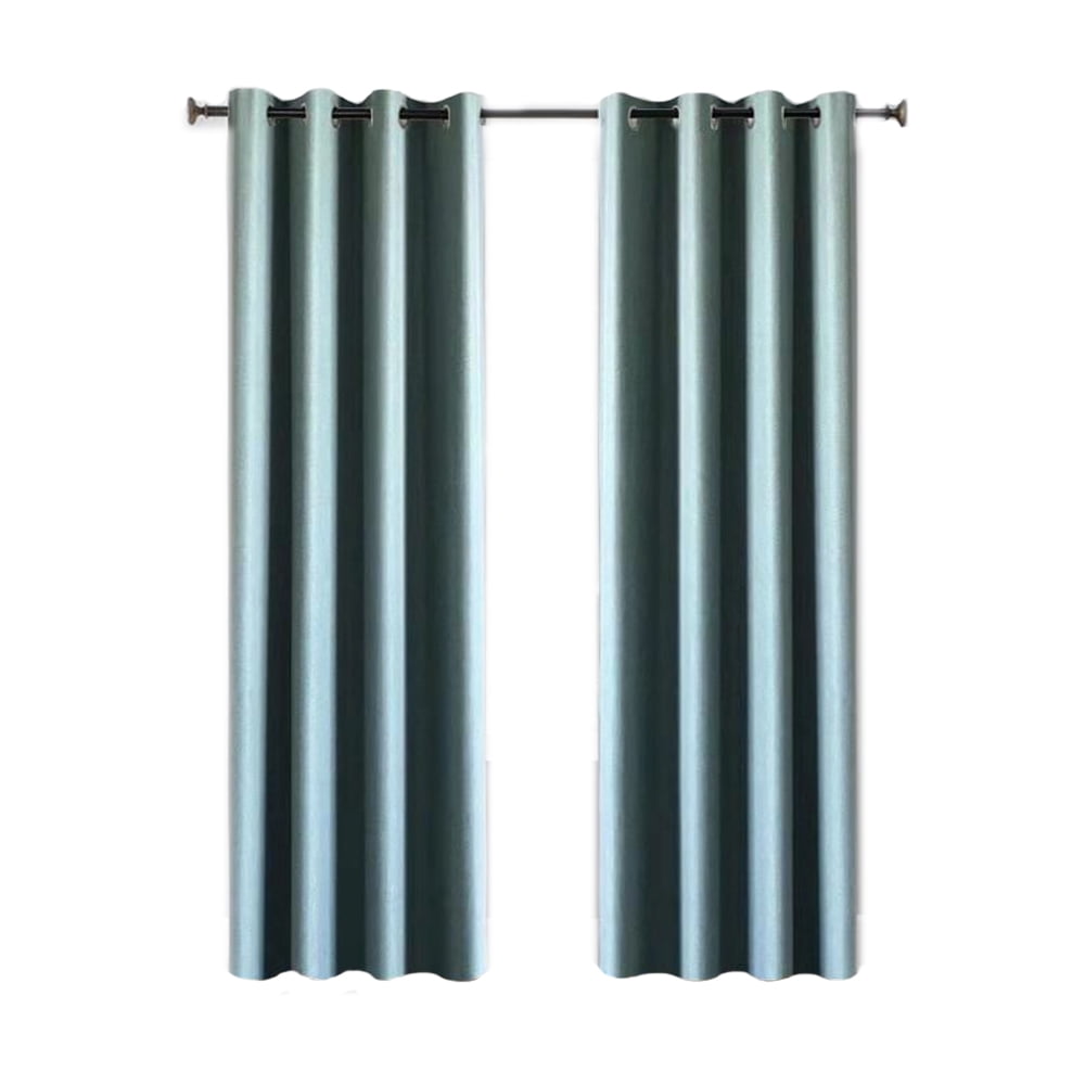 Better Homes & Gardens Solid Herringbone Blackout Curtain Panel, 1 Panel, Blue, 50" W x 84” L