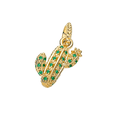 thumbnail image 2 of 925 Sterling Silver Desert Plant Golden Cactus Charm Bead for Bracelet Charms Bangle Pendant Jewelry, 2 of 4