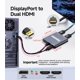 thumbnail image 5 of Adaptador DisplayPort a HDMI dual, 1 entrada, 2 salidas, 4K, 60 Hz, 5 of 7