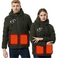 thumbnail image 5 of Lilgiuy Heated Jacket for Men and Women, Winter Warm Heart Print Long Sleeve Hooded Windproof Zip Heated Coat Hunting Fishing Hiking(S-XL), 5 of 5