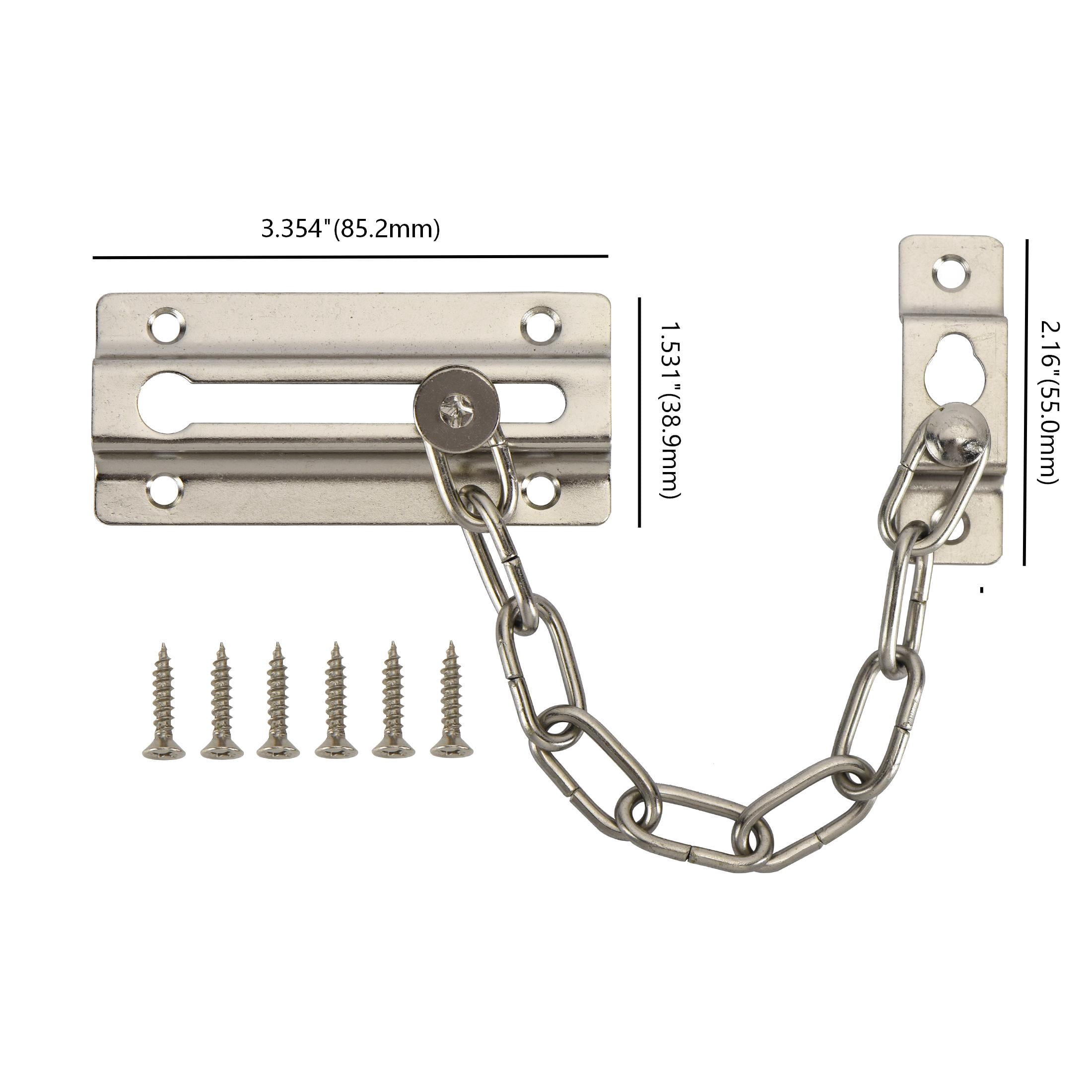 4-1/2 in. Privacy Door Chain, Satin Nickel