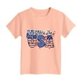 thumbnail image 4 of Gubotare Girls 4th of July Shirt Toddler Girl's Print Short Sleeve Tee Shirts Crewneck Cute Summer Tops (Light Pink,Size 2-3 Years), 4 of 4