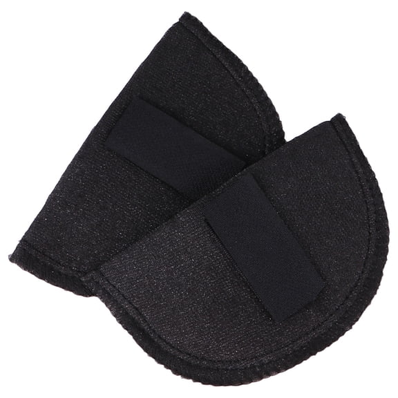 BESTYASH 1 Pair Black Sponge Shoulder Pads for Suits, Stretchy Adhesive Shoulder Push-Up for Comfort and Fit