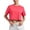Bright Pink, variant on Women's Crop Top, Bamboo Viscose, Athletic Loose Fit Running Yoga T-Shirt