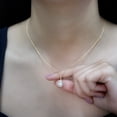 thumbnail image 6 of Rosec Jewels - Lab Diamond Teardrop Pendant with Chain (1 Carat Oval, EF-VS Quality) - Necklace for Anniversary, 18K Yellow Gold, 6 of 8