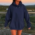 thumbnail image 2 of Oversized Fleece Hoodies for Women, Lightweight Sweatshirts Long Sleeve Sweaters, Outfits Fall Winter Tops, 2 of 5