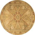 thumbnail image 1 of Ahgly Company Indoor Round Persian Brown Traditional Area Rugs, 5' Round, 1 of 4
