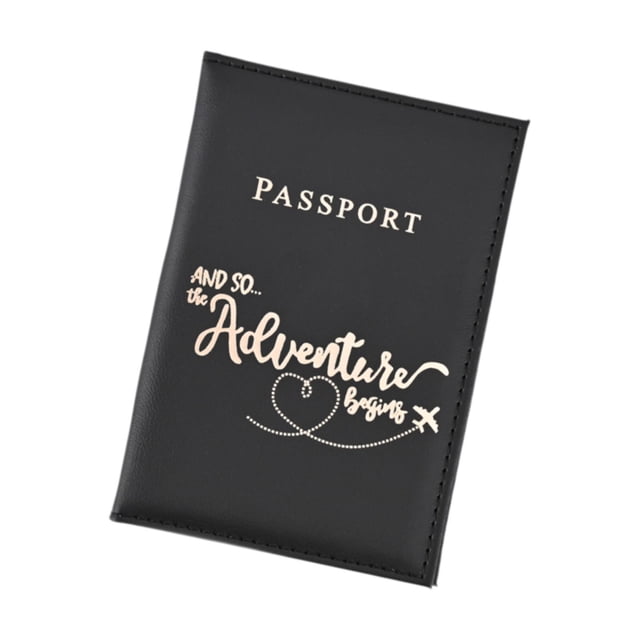 Monedero de pasaporte CUTICAT PU Negro 14 x 10 cm