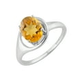 thumbnail image 2 of Sterling Silver with Natural Citrine Soliltaire Ring, 2 of 3