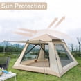 thumbnail image 5 of All-Season Double-Layered Oxford Cloth Camping Tent with Fiberglass Poles - Instant Setup, Windproof & Rainproof (1000mm Waterproof), UPF 50+ Sun Protection, 2 Doors & 2 Windows, Includes Floor Mat,, 5 of 5