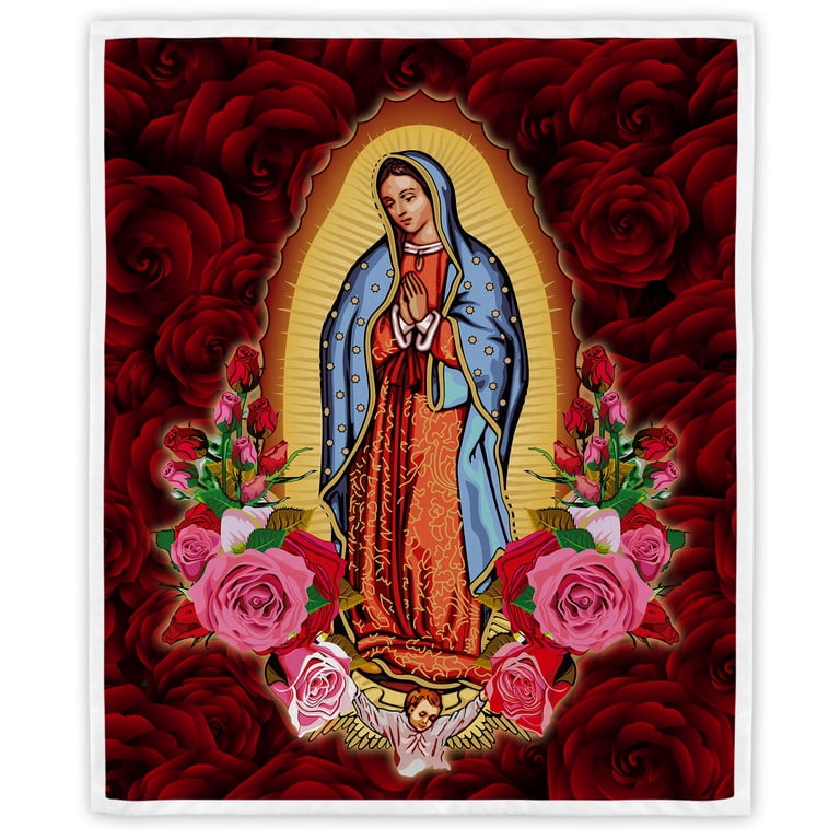 Virgin Mary Blanket Flannel Warm Blanket - Soft Blanket Catholic