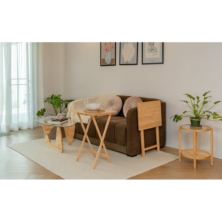 リエンダー　TRAY TABLE Mainstays Modern Indoor Folding XL Oversized Tray Table in
