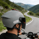 thumbnail image 2 of Casco Motocicleta Transpirable Con Visera De Doble Capa Dot Xtellar Gris, 2 of 3