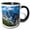 Black/White, variant on 3drose, Mt. Stuart, Okanogan-wenatchee Nf, Washington, Usa., 11oz Magic Transforming Mug