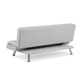 thumbnail image 6 of Serta Cannes Modern Futon with Adjustable Arms, Light Gray Upholstery, 6 of 8