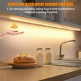 thumbnail image 2 of Smart Under Cabinet Lights, 40in Plug in Under Cabinet Lighting with Handwave Sensor, Bright Dimmable 5 Color Temp Stick on Closet Light, Slim Cuttable Under Counter Lights for Kitchen Desk Shelf, 2 of 4