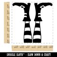 thumbnail image 2 of Witch Feet Sticking Up Halloween Square Rubber Stamp Stamping Scrapbooking Crafting - Medium 1.75in, 2 of 7
