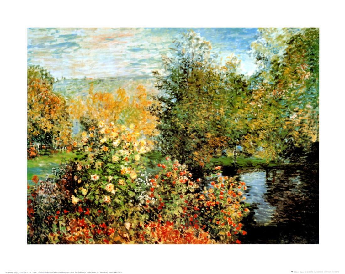 Stiller Winkel im Garten von Montgeron Art Print By Claude