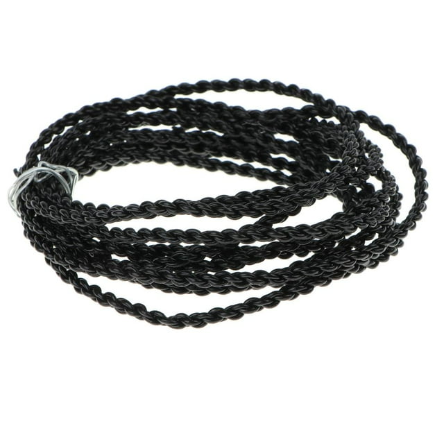 Cable de actualización de cobre 7N OCC duradero, 4 hebras, estéreo de de 2 m, bricolaje para auriculares Negro Sunnimix Cable de actualización DIY OCC