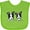 Apple Green, variant on Inktastic Boston Terriers (dark Apparel) Boys or Girls Baby Bib
