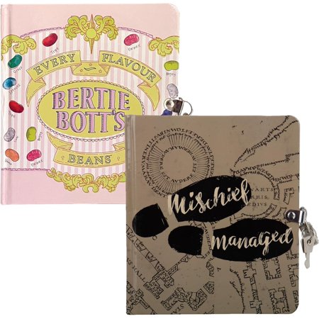 Harry Potter Diary for Kids, 2-Pack - Mischief Managed & Honeydukes - Lock & Key Journals, 216 Pages - Officially Licensed - Gift for Girls & Boys 6+